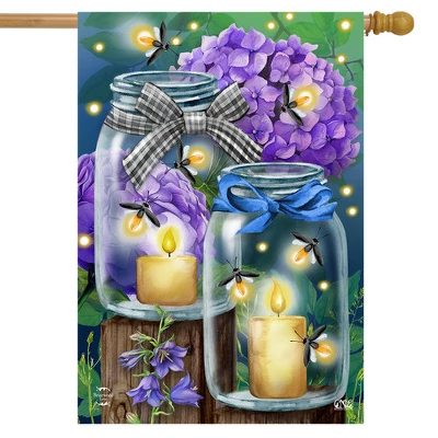 Fireflies Spring House Flag Candles Mason Jars 28 X 40 Briarwood Lane 1 Fireflies Spring House Flag Candles Mason Jars 28 X 40 Briarwood Lane