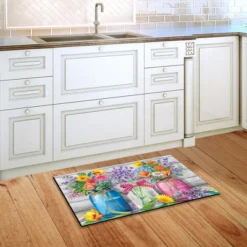 Spring Floral Jars Rustic Doormat Indoor Outdoor 30" X 18" Briarwood Lane 5 Spring Floral Jars Rustic Doormat Indoor Outdoor 30" X 18" Briarwood Lane -Home Decor Store GUEST 02632a65 7c38 48fe aaed 851e246e709d