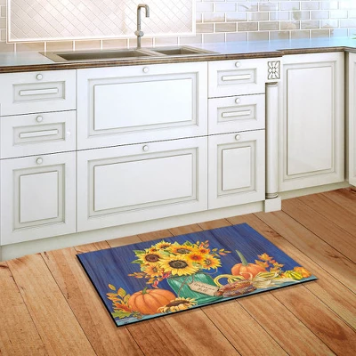 Fall Mason Jar Floral Doormat Sunflowers Indoor Outdoor 30" X 18" Briarwood Lane 3 Fall Mason Jar Floral Doormat Sunflowers Indoor Outdoor 30" X 18" Briarwood Lane - Image 3