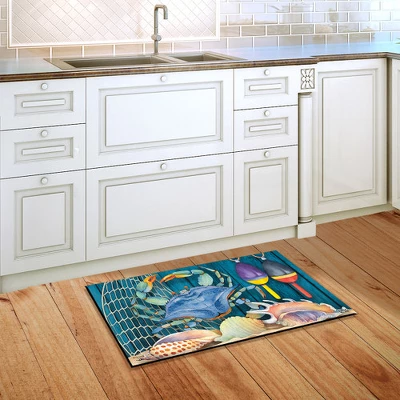 Crab Walk Summer Doormat Indoor Outdoor 30" X 18" Briarwood Lane 3 Crab Walk Summer Doormat Indoor Outdoor 30" X 18" Briarwood Lane - Image 3