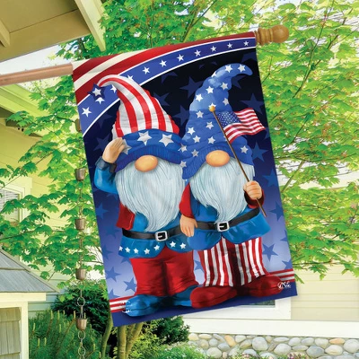 Patriotic Gnomes Humor House Flag Fourth Of July 28" X 40" Briarwood Lane 2 Patriotic Gnomes Humor House Flag Fourth Of July 28" X 40" Briarwood Lane - Image 2