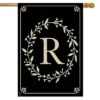 Briarwood Lane Classic Monogram Letter R House Flag Double-Sided 28" X 40"