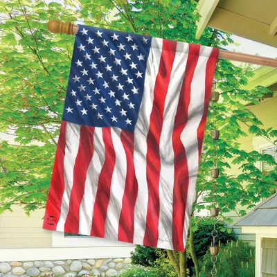 Briarwood Lane American Flag Waving Patriotic House Flag USA Stars & Stripes 28" X 40" 2 Briarwood Lane American Flag Waving Patriotic House Flag USA Stars & Stripes 28" X 40" - Image 2