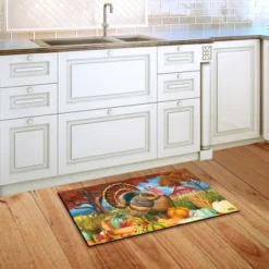 Turkey And Pumpkins Fall Doormat Thanksgiving Farm Autumn 30" X 18" Briarwood Lane -Home Decor Store GUEST 28237dbe e37b 43b8 9eea 2ddb5fd969c0