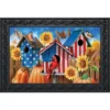 Briarwood Lane American Fall Birdhouses Doormat Patriotic Autumn