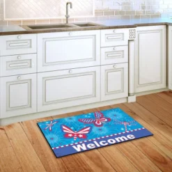 American Butterflies Patriotic Doormat Indoor Outdoor 30" X 18" Briarwood Lane -Home Decor Store GUEST 3a10c1c5 5e94 42b8 af45 97b60b8c2dcb