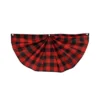 Briarwood Lane Red And Black Checkered Bunting 48" X 24" Pleated Banner With Brass Grommets