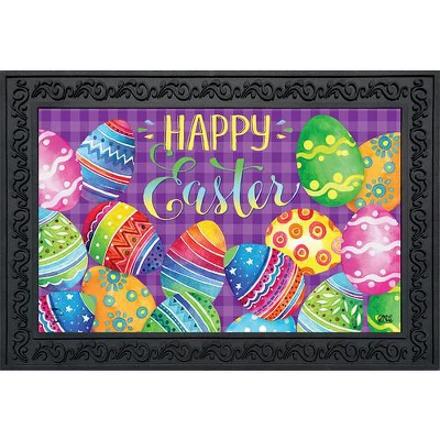 Painted Easter Eggs Holiday Doormat Indoor Outdoor 30" X 18" Briarwood Lane 1 Painted Easter Eggs Holiday Doormat Indoor Outdoor 30" X 18" Briarwood Lane