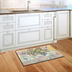 Happy Spring Mason Jar Floral Doormat Indoor Outdoor 30" X 18" Briarwood Lane -Home Decor Store GUEST 479859fd 95a4 45d8 b109 c4521975eb3e