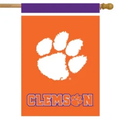 Briarwood Lane Clemson Tigers House Flag NCAA Licensed 28" X 40"