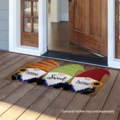 Home Sweet Home Gnome Spring Natural Fiber Coir Doormat 30" X 18" Briarwood Lane