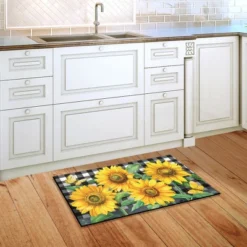 Briarwood Lane Checkered Sunflowers Summer Doormat Everyday Floral Indoor Outdoor 30" X 18" -Home Decor Store GUEST 543b5fa6 b2ce 4023 b49d 06c44b9ef0bf