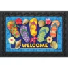 Paradise Flip Flops Summer Doormat Indoor Outdoor 30" X 18" Briarwood Lane