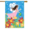 Garden Fairy Spring House Flag Floral Gardening 28" X 40" Briarwood Lane
