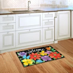Whimsy Flowers Spring Doormat Indoor Outdoor 30" X 18" Briarwood Lane -Home Decor Store GUEST 61287415 94bb 4e26 a6e2 2d5f5b1f50ca
