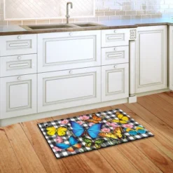 Briarwood Lane Checkered Butterflies Spring Doormat Floral Butterfly Indoor Outdoor 30" X 18" 5 Briarwood Lane Checkered Butterflies Spring Doormat Floral Butterfly Indoor Outdoor 30" X 18" -Home Decor Store GUEST 66951553 5b47 47ab a828 79c338f1257e
