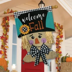 Briarwood Lane Welcome Fall Scarecrow Burlap Fall House Flag Autu -Home Decor Store GUEST 6adf56a2 c167 4fe0 95c0 b47d3539cb62