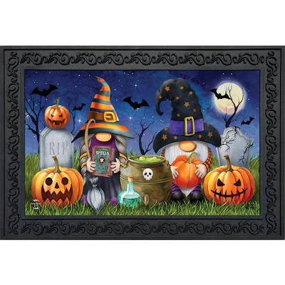Halloween Gnomes Doormat Spooky Humor 30" X 18" Briarwood Lane 1 Halloween Gnomes Doormat Spooky Humor 30" X 18" Briarwood Lane
