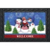 American Snowmen Winter Doormat Welcome Indoor / Outdoor 30" X 18" Briarwood Lane