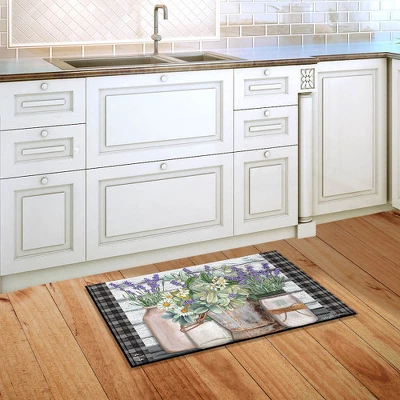 Farmhouse Flowers Spring Doormat Rustic Floral Indoor Outdoor 30" X 18" Briarwood Lane 3 Farmhouse Flowers Spring Doormat Rustic Floral Indoor Outdoor 30" X 18" Briarwood Lane - Image 3