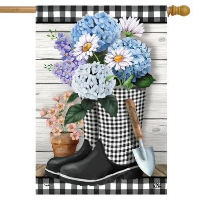 Checkered Garden Boots Spring House Flag 28 X 40 Briarwood Lane 1 Checkered Garden Boots Spring House Flag 28 X 40 Briarwood Lane