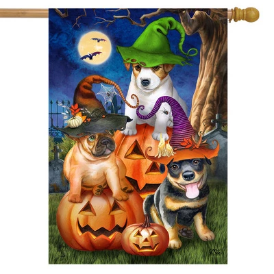 Spooky Pups House Flag 28" X 40" Briarwood Lane 1 Spooky Pups House Flag 28" X 40" Briarwood Lane