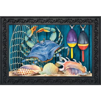 Crab Walk Summer Doormat Indoor Outdoor 30" X 18" Briarwood Lane 1 Crab Walk Summer Doormat Indoor Outdoor 30" X 18" Briarwood Lane