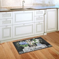 Briarwood Lane Crated Mason Jars Spring Doormat Welcome Floral Indoor Outdoor 30" X 18" -Home Decor Store GUEST 765ada36 7150 41c4 8e4e 27f0a854df94