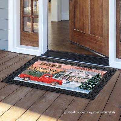 Home For Christmas Doormat Pickup Truck Indoor Outdoor 30" X 18" Briarwood Lane 2 Home For Christmas Doormat Pickup Truck Indoor Outdoor 30" X 18" Briarwood Lane - Image 2