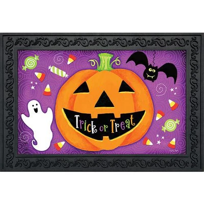 Briarwood Lane Halloween Treats Jack O'lantern Doormat Candy Corn 1 Briarwood Lane Halloween Treats Jack O'lantern Doormat Candy Corn