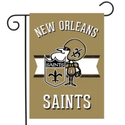 Briarwood Lane Retro New Orleans Saints Garden Flag NFL Double-Sided 18" X 12.5"