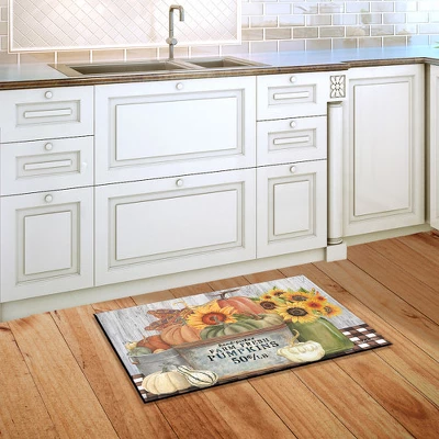 Farm Fresh Bushel Autumn Doormat Pumpkins Indoor Outdoor 30" X 18" Briarwood Lane 3 Farm Fresh Bushel Autumn Doormat Pumpkins Indoor Outdoor 30" X 18" Briarwood Lane - Image 3