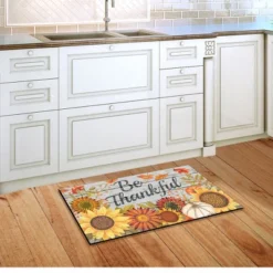 Be Thankful Flowers Doormat 18" X 30" Indoor Outdoor Briarwood Lane 7 Be Thankful Flowers Doormat 18" X 30" Indoor Outdoor Briarwood Lane -Home Decor Store GUEST 8d935754 8620 4df8 9106 65557dc0e854
