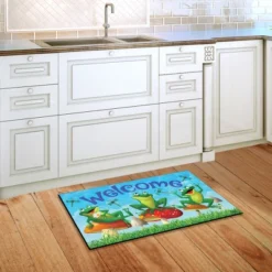 Happy Frogs Summer Doormat Welcome Indoor Outdoor 30" X 18" Briarwood Lane -Home Decor Store GUEST 914475f4 3d23 43cf af55 e153e309c8c3