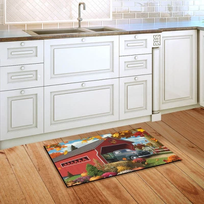 Harvest Bridge Autumn Doormat Pickup Truck Indoor Outdoor 30" X 18" Briarwood Lane 3 Harvest Bridge Autumn Doormat Pickup Truck Indoor Outdoor 30" X 18" Briarwood Lane - Image 3