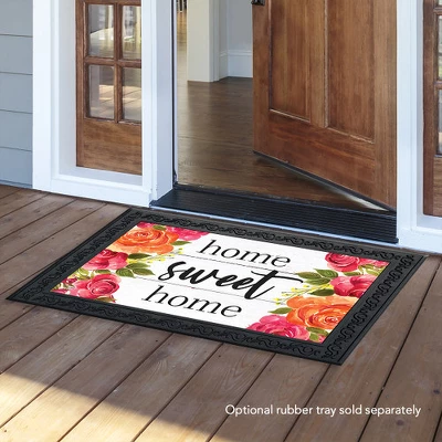 Farmhouse Home Sweet Home Floral Doormat Indoor Outdoor 30" X 18" Briarwood Lane 2 Farmhouse Home Sweet Home Floral Doormat Indoor Outdoor 30" X 18" Briarwood Lane - Image 2