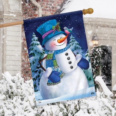 Briarwood Lane Snowfall Celebration Winter House Flag Bluebird Sn 2 Briarwood Lane Snowfall Celebration Winter House Flag Bluebird Sn - Image 2