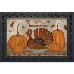 Briarwood Lane Gather Together Thanksgiving Doormat Primitive Pum