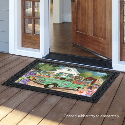 Flower Farm Spring Doormat Indoor Outdoor 30" X 18" Briarwood Lane 2 Flower Farm Spring Doormat Indoor Outdoor 30" X 18" Briarwood Lane - Image 2