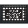 Home Sweet Home Checkers Spring Doormat Indoor Outdoor 30" X 18" Briarwood Lane