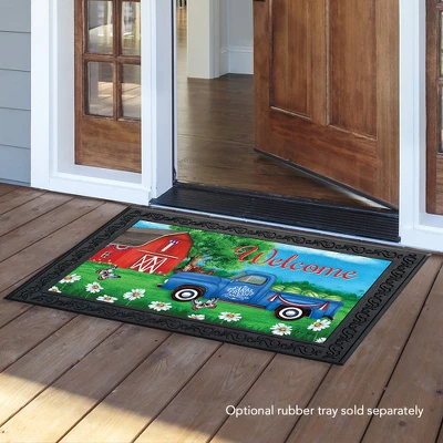 Sunshine Barn Summer Doormat Farm Fresh Indoor Outdoor 30" X 18" Briarwood Lane 2 Sunshine Barn Summer Doormat Farm Fresh Indoor Outdoor 30" X 18" Briarwood Lane - Image 2