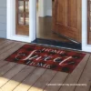 Red Checkered Home Sweet Home Natural Fiber Coir Doormat 30" X 18" Briarwood Lane