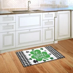 Checkered St. Pat's Shamrocks Doormat Indoor Outdoor 30" X 18" Briarwood Lane 5 Checkered St. Pat's Shamrocks Doormat Indoor Outdoor 30" X 18" Briarwood Lane -Home Decor Store GUEST abc01ff4 2f53 4815 aab2 f7125eecd057