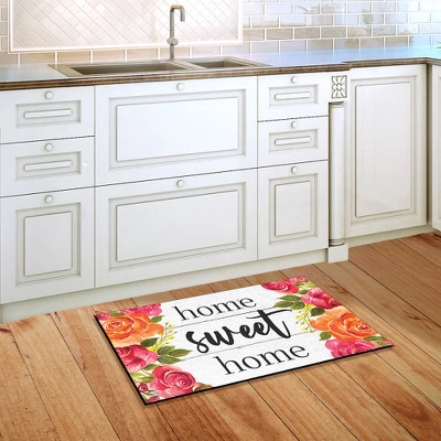 Farmhouse Home Sweet Home Floral Doormat Indoor Outdoor 30" X 18" Briarwood Lane 3 Farmhouse Home Sweet Home Floral Doormat Indoor Outdoor 30" X 18" Briarwood Lane - Image 3