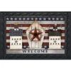 Rustic American Birdhouse Primitive Doormat Welcome Patriotic 30" X 18" Briarwood Lane