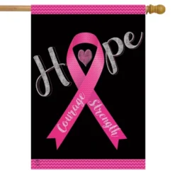 Briarwood Lane Hope, Courage, Strength Awareness House Flag Breas