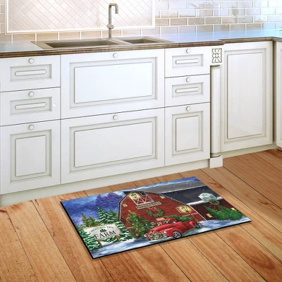 Christmas Tree Farm Doormat Red Pickup Indoor Outdoor 30" X 18" Briarwood Lane 3 Christmas Tree Farm Doormat Red Pickup Indoor Outdoor 30" X 18" Briarwood Lane - Image 3