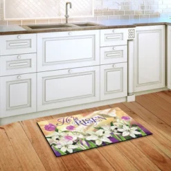 He Is Risen Lilies Easter Doormat Religious Indoor Outdoor 30" X 18" Briarwood Lane 5 He Is Risen Lilies Easter Doormat Religious Indoor Outdoor 30" X 18" Briarwood Lane -Home Decor Store GUEST b7049881 ae0a 4bc0 946a 1cbc48caf788