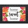 Farmhouse Home Sweet Home Floral Doormat Indoor Outdoor 30" X 18" Briarwood Lane
