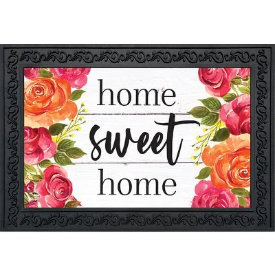Farmhouse Home Sweet Home Floral Doormat Indoor Outdoor 30" X 18" Briarwood Lane 1 Farmhouse Home Sweet Home Floral Doormat Indoor Outdoor 30" X 18" Briarwood Lane